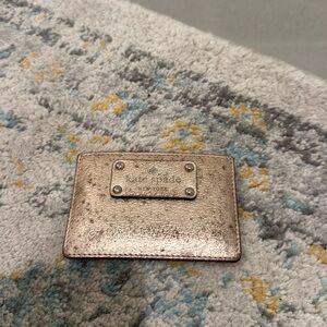 Kate spade metallic card holder